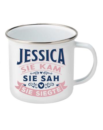 Geschenk für Jessica, H&H Top Lady Namensbecher